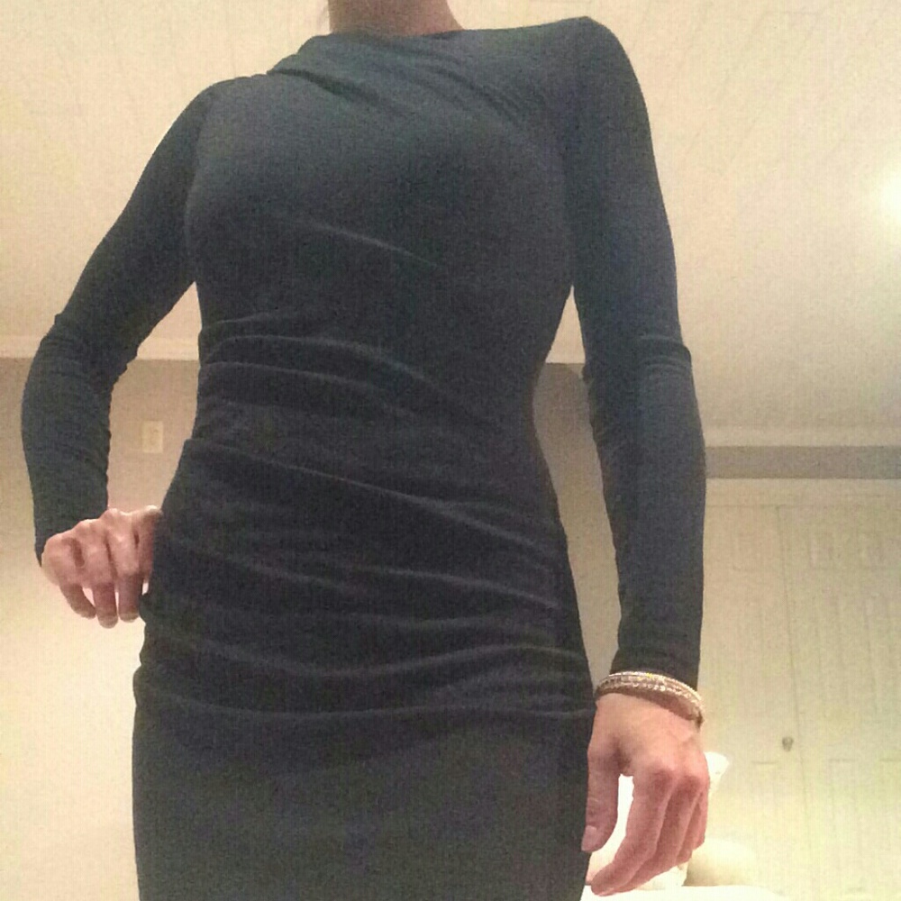 SOLD New BR short black dress w/ sleeves XS